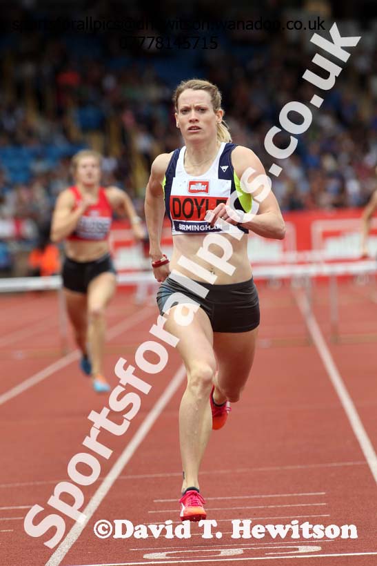 Womens 400 metres hurdles, British Championships, Birmingham. Photo: David T. Hewitson/Sports for All Pics